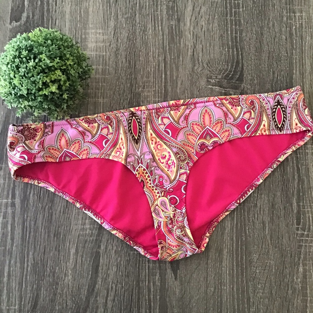 Old Navy Pink Paisley Hipster Bikini Bottom Size Large